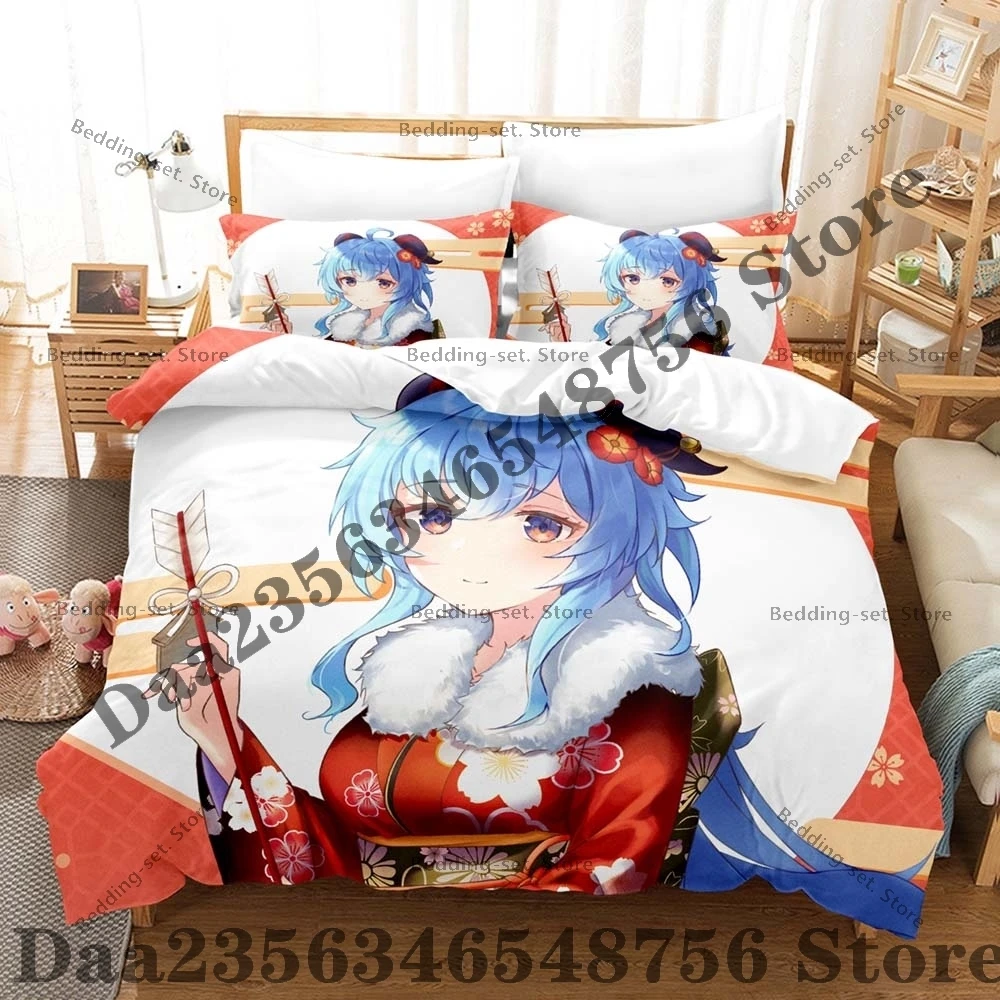 Personality Kpop Ganyu Bedding Set AnimThree Piece Bedding Set - Luxury Comforter Set with Queen King Size Including pillowcase
Personality Kpop Ganyu Bedding Set AnimThree Piece Bedding Set - Luxury Comforter Set with Queen King Size Including pillowcase