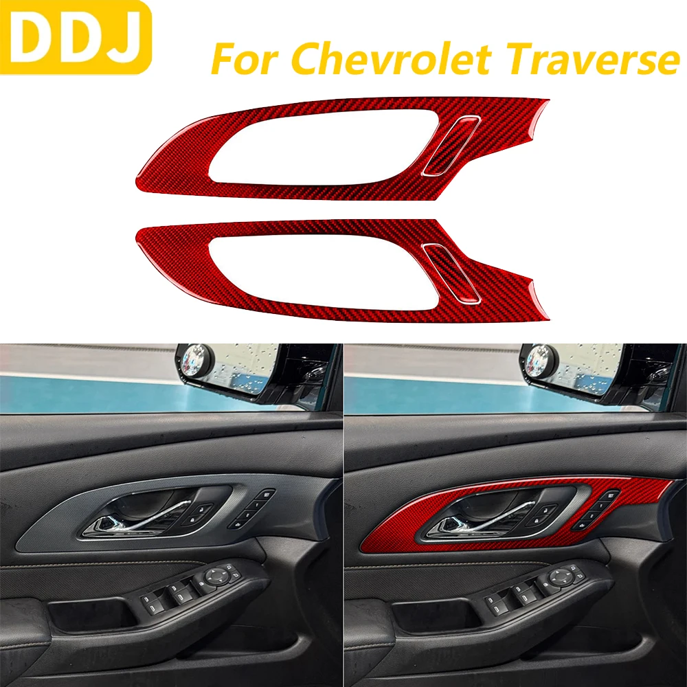 For Chevrolet Traverse RS LT 2018-2023 Real Red Carbon Fiber Front Door Handle Panel Surround Cover Trim Car Accessories Sticker
For Chevrolet Traverse RS LT 2018-2023 Real Red Carbon Fiber Front Door Handle Panel Surround Cover Trim Car Accessories Sticker
