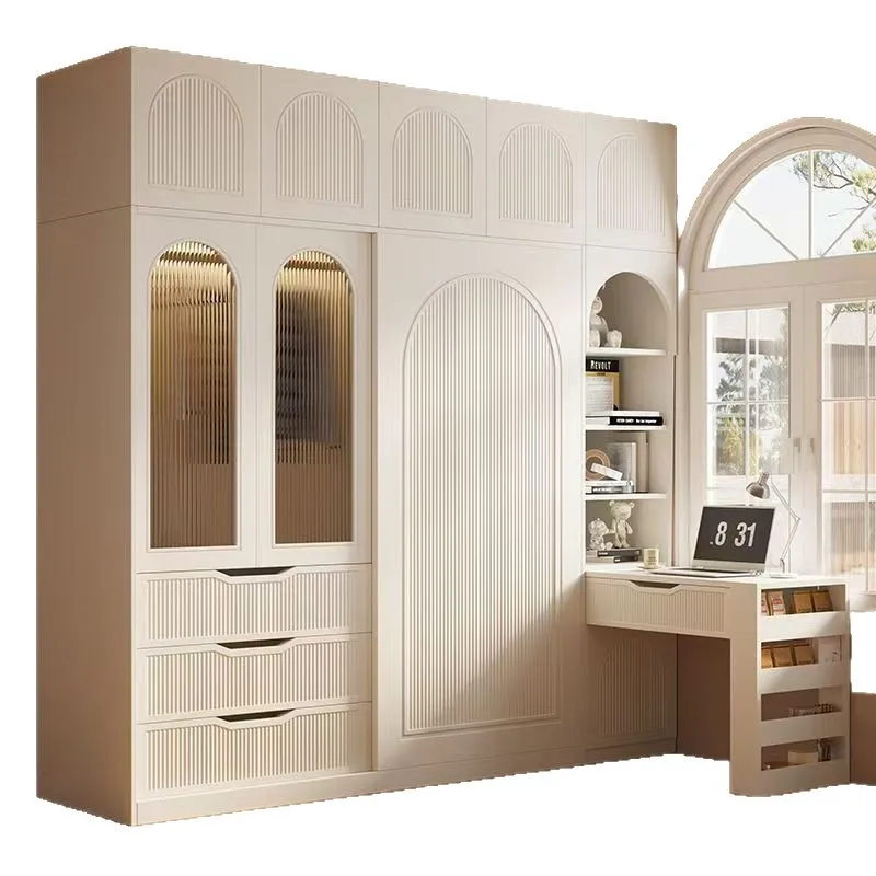 French Cream Style Wardrobe Sliding Door Light Luxury Storage for Bedroom Small Apartment Household Children's Closet
French Cream Style Wardrobe Sliding Door Light Luxury Storage for Bedroom Small Apartment Household Children's Closet