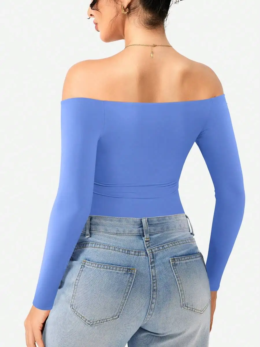 Off Shoulder Long Sleeve Bodysuit Bodycon Slim Fit Y2K Style Top
Off Shoulder Long Sleeve Bodysuit Bodycon Slim Fit Y2K Style Top