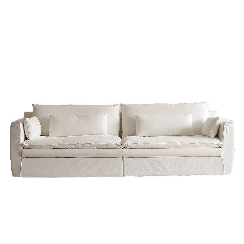 American country living room removable white cream wind down cotton and linen sofa
American country living room removable white cream wind down cotton and linen sofa