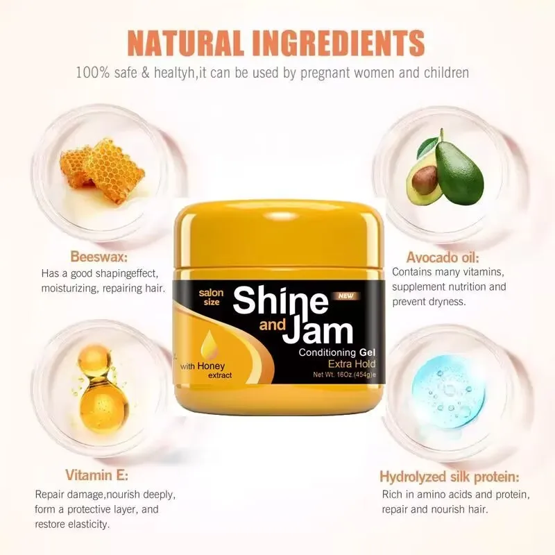 227g Shine N Jam Extra Hold Conditioning Hair Gel
227g Shine N Jam Extra Hold Conditioning Hair Gel