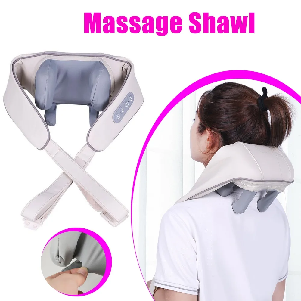 1 Pcs 6D Heated Neck Shoulder Massager Shawl - Shiatsu Kneading & Deep Tissue Relaxation Back Massager Neck Messager Home
1 Pcs 6D Heated Neck Shoulder Massager Shawl - Shiatsu Kneading & Deep Tissue Relaxation Back Massager Neck Messager Home