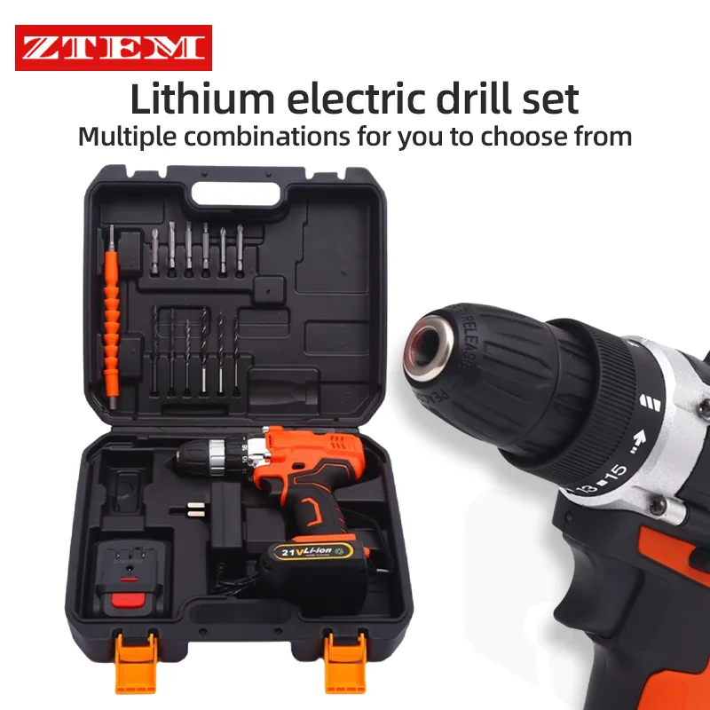 ZTEM Electrical Tools Box Set Impact Drill Screwdriver Hardware Screwdriver Sets Woodworking Toolbox Multitool Power Tool Sets
ZTEM Electrical Tools Box Set Impact Drill Screwdriver Hardware Screwdriver Sets Woodworking Toolbox Multitool Power Tool Sets