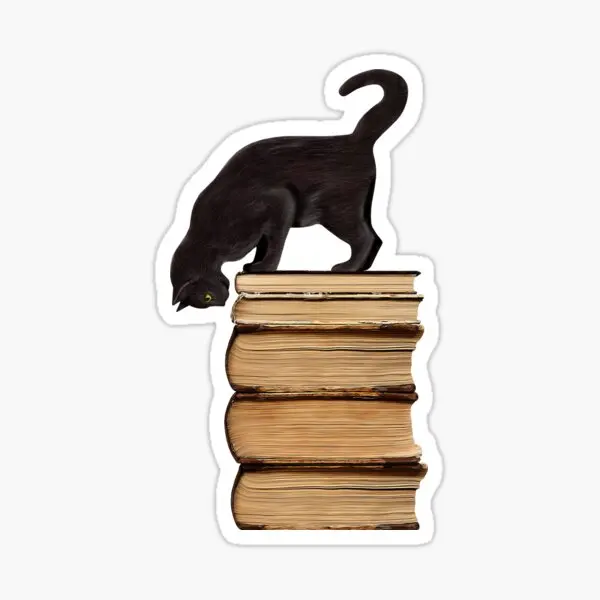 Наклейки для ноутбука с рисунком любопытного черного кота на старые книги на литр, 5 шт., забавные наклейки для комнаты, украшения для гостиной
Наклейки для ноутбука с рисунком любопытного черного кота на старые книги на литр, 5 шт., забавные наклейки для комнаты, украшения для гостиной