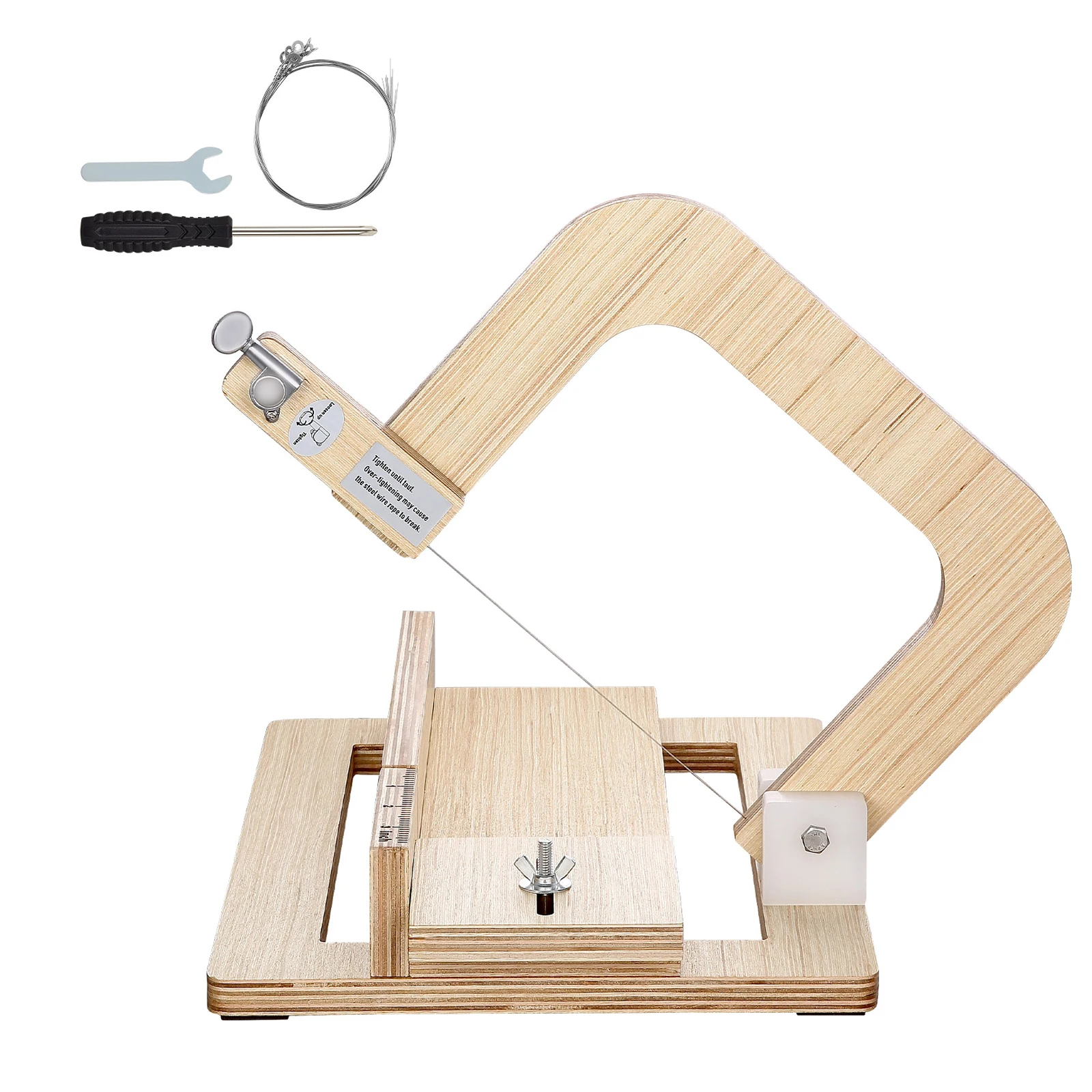SucceBuy Soap Cutter 0-2in Adjustable Thickness with Stainless Steel Adjustable Wire Tension for Candles DIY Making Cutting Tool
SucceBuy Soap Cutter 0-2in Adjustable Thickness with Stainless Steel Adjustable Wire Tension for Candles DIY Making Cutting Tool