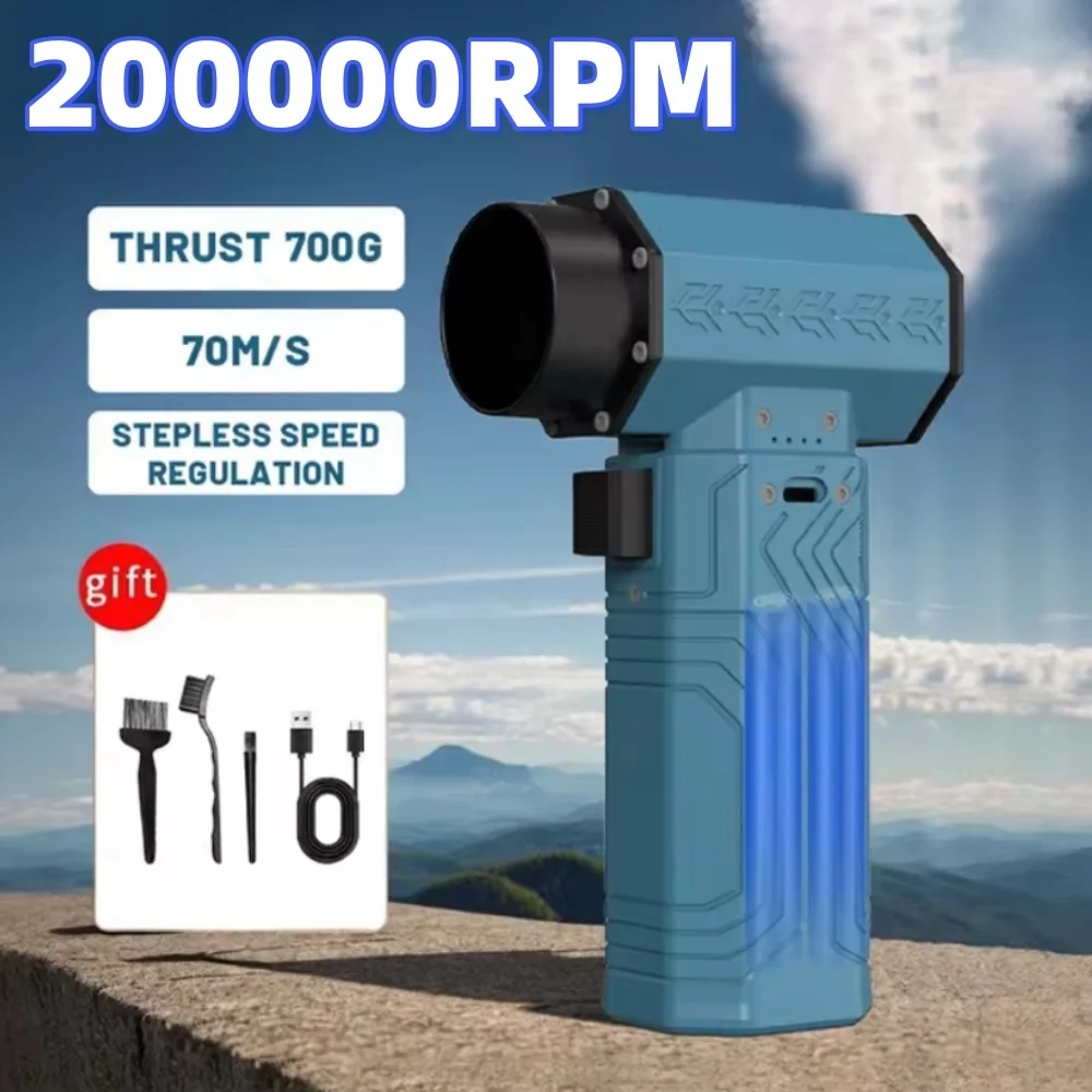 200000RPM Powerful Duster 700g Thrust Mini Turbo Jet Fan 70m/s Wind Speed Powerful Air Blower Brushless Snow Removal Air Dryer
200000RPM Powerful Duster 700g Thrust Mini Turbo Jet Fan 70m/s Wind Speed Powerful Air Blower Brushless Snow Removal Air Dryer