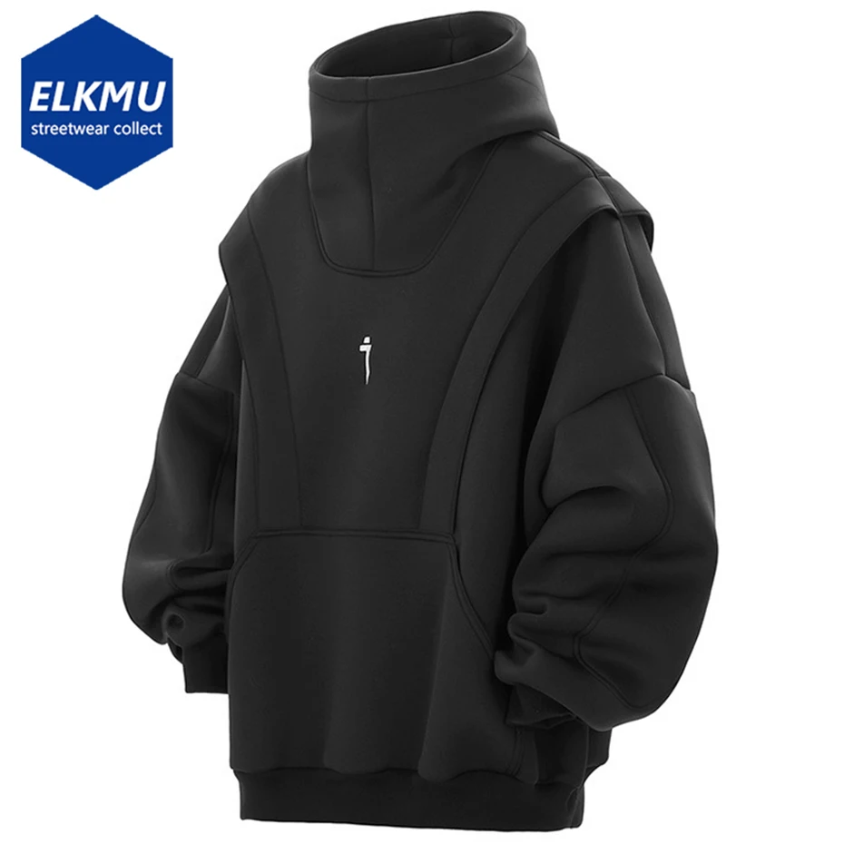 Mecha Hoodies High Collar Patchwork Oversized Pullover Hoodie Black Loose Sweatshirt Men Harajuku Streetwear Hip Hop Hoodie Y2K
Mecha Hoodies High Collar Patchwork Oversized Pullover Hoodie Black Loose Sweatshirt Men Harajuku Streetwear Hip Hop Hoodie Y2K