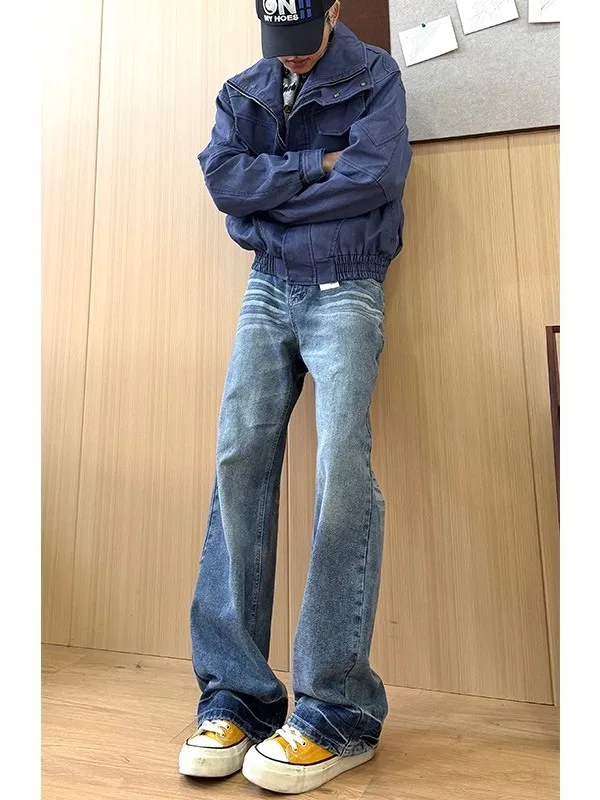 Cleanfit American High Street Vintage Washed Jeans Men Straight Leg Slimming Bootcut Pants Fashionable Casual Denim
Cleanfit American High Street Vintage Washed Jeans Men Straight Leg Slimming Bootcut Pants Fashionable Casual Denim