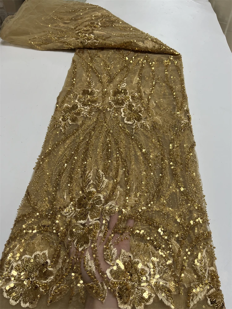 Latest Beaded African Lace Fabric Luxury Handmade Beads Tulle Lace Fabric Nigerian Fabric For Wedding Party Dress dx
Latest Beaded African Lace Fabric Luxury Handmade Beads Tulle Lace Fabric Nigerian Fabric For Wedding Party Dress dx