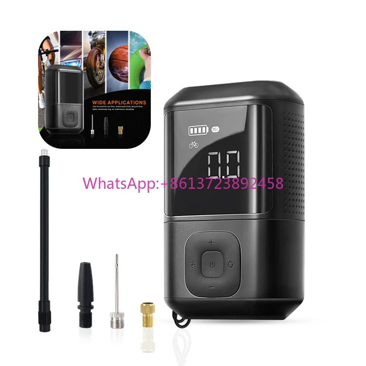 Vertak Wireless Easy Carry Mini Auto Pump Shut-Off Digital Screen Cordless Bike Car Tire Inflator Bicycle Air Compressor Pump
Vertak Wireless Easy Carry Mini Auto Pump Shut-Off Digital Screen Cordless Bike Car Tire Inflator Bicycle Air Compressor Pump