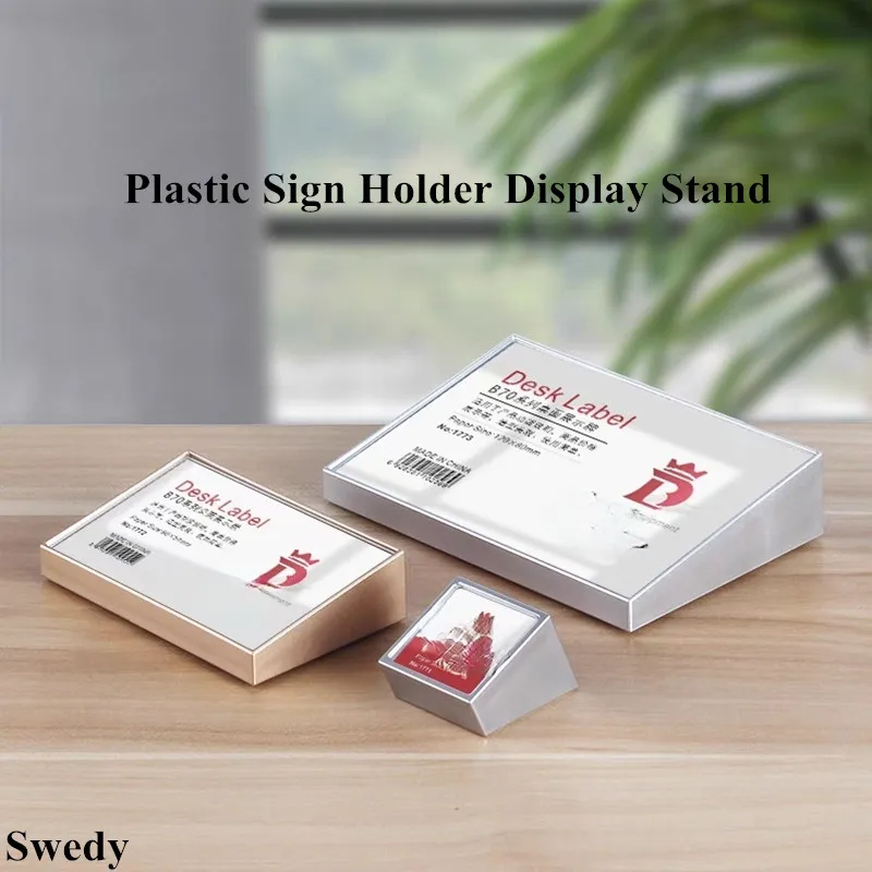 120x80mm Table Number Place Card Holder Plastic Price Label Holder Tags Menu Paper Sign Holder Display Stand
120x80mm Table Number Place Card Holder Plastic Price Label Holder Tags Menu Paper Sign Holder Display Stand