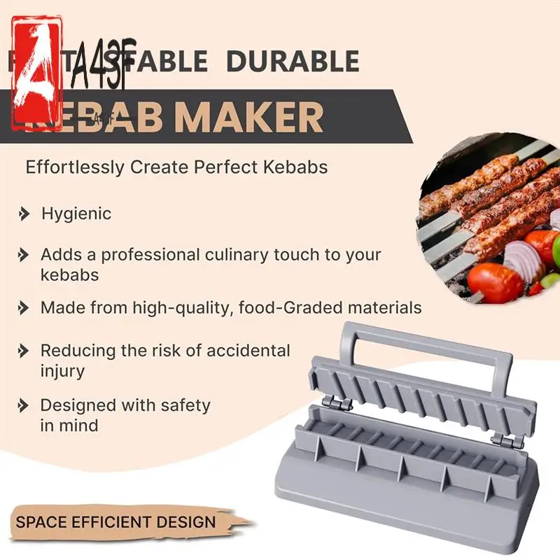 A43F-Kebab Maker Manual Kebab Press Kebabs Grilling Outdoor Barbecue Skewers Tools BBQ Grilling Abrasive
A43F-Kebab Maker Manual Kebab Press Kebabs Grilling Outdoor Barbecue Skewers Tools BBQ Grilling Abrasive