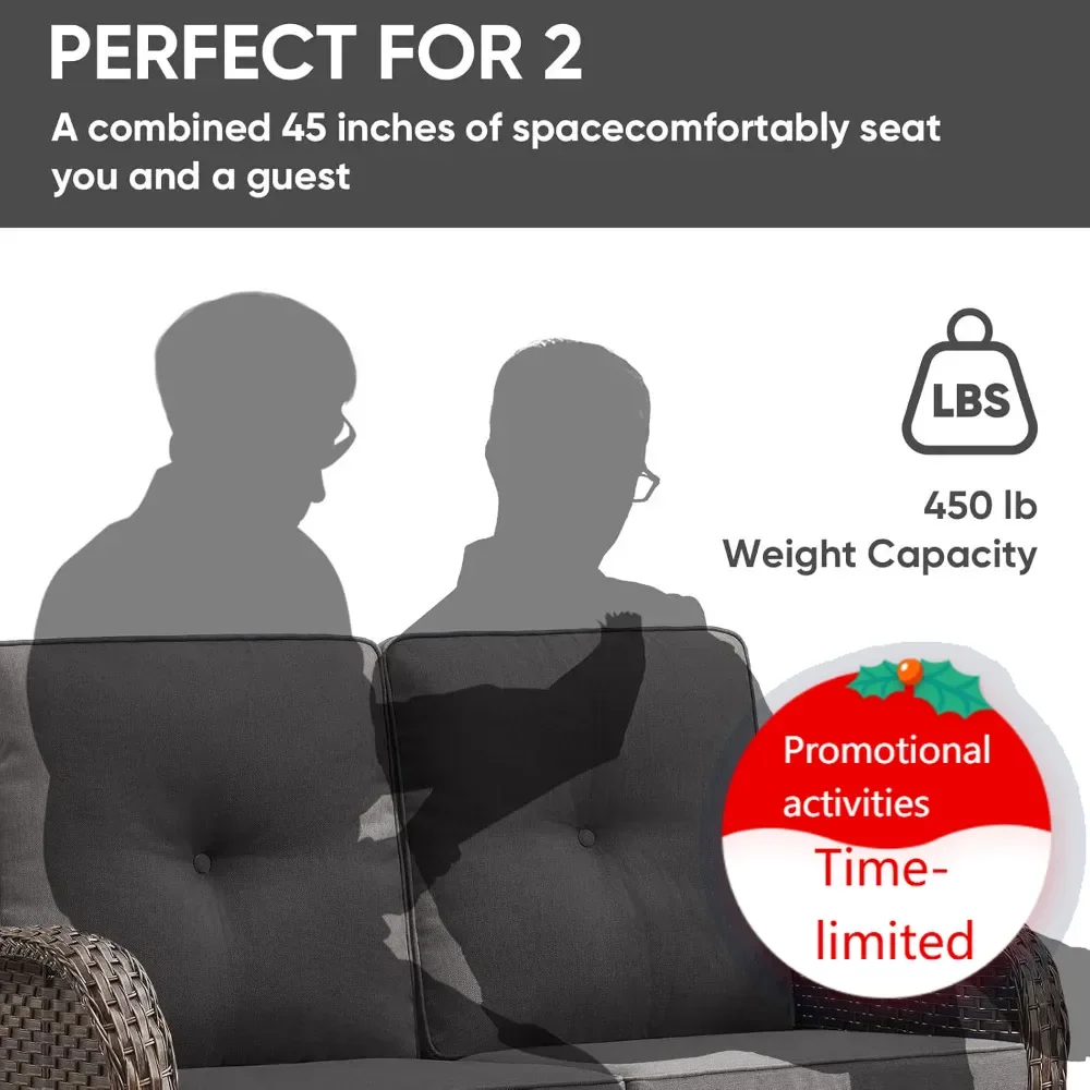 Hot salesHot salesOutdoor Loveseat Sofa 2-Seat PE Wicker Outdoor Couch with Coffee Table,Deep Seat High Back Outdoor Patio Furni
Hot salesHot salesOutdoor Loveseat Sofa 2-Seat PE Wicker Outdoor Couch with Coffee Table,Deep Seat High Back Outdoor Patio Furni