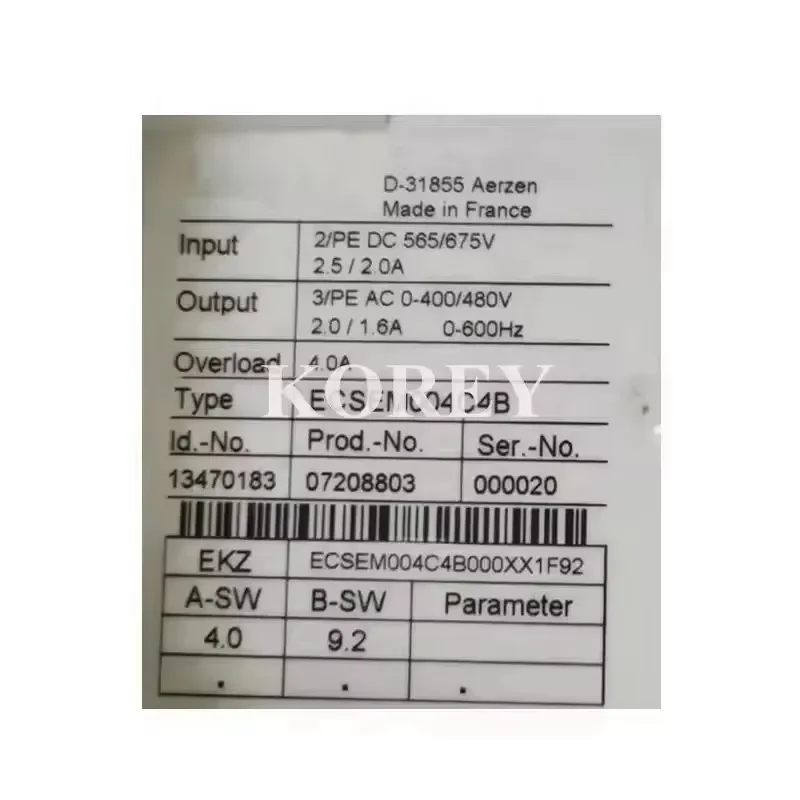 New, Ready Stock Servo Driver ECSEM004C4B in Stock
New, Ready Stock Servo Driver ECSEM004C4B in Stock