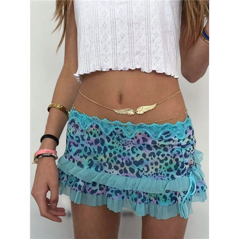 AG-Women Y2K Lace Mini Skirt Low Rise Leopard Half Slip Skirt Contrast Ruffle Flowy Short Skirt Underskirt
AG-Women Y2K Lace Mini Skirt Low Rise Leopard Half Slip Skirt Contrast Ruffle Flowy Short Skirt Underskirt