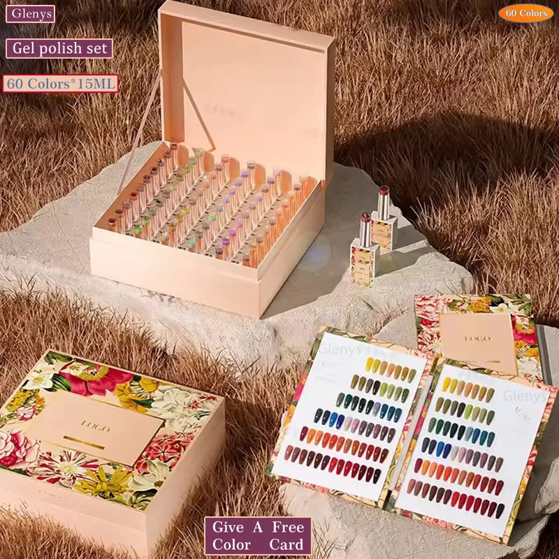 Glenys 60 color nail polish popular all the year round semi permanent immersion gel nail salon essential nail art varnish set
Glenys 60 color nail polish popular all the year round semi permanent immersion gel nail salon essential nail art varnish set