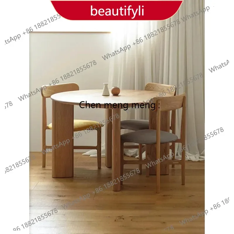 M07 Solid Wood Round Table for Home Use, Small Apartment Dining Table, Simple Modern Dining Table
M07 Solid Wood Round Table for Home Use, Small Apartment Dining Table, Simple Modern Dining Table