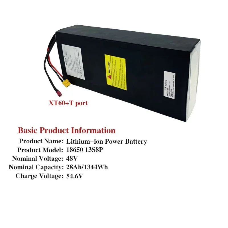 For Kugoo M5/M5Pro/MaxSpeed 48V 28000mAh Folding Electric Scooter 18650 13S8P Battery Pack
For Kugoo M5/M5Pro/MaxSpeed 48V 28000mAh Folding Electric Scooter 18650 13S8P Battery Pack