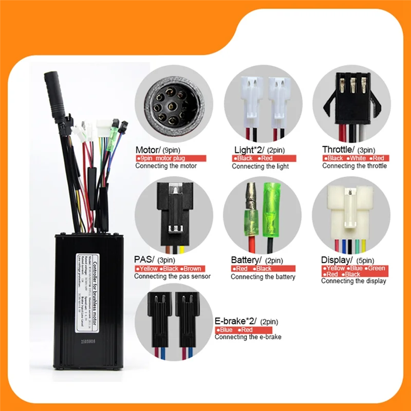 ABVE-E-Bike And E-Scooter Sine Wave Controller, 36V 48V 52V 26A KT KT-26A For Enhanced Electric Bicycle Performance
ABVE-E-Bike And E-Scooter Sine Wave Controller, 36V 48V 52V 26A KT KT-26A For Enhanced Electric Bicycle Performance