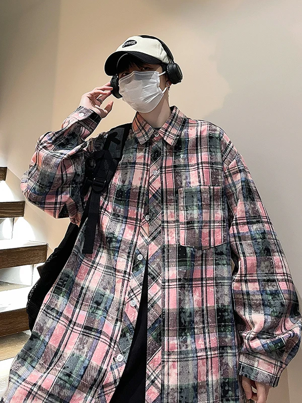 Trendy Plaid Long Sleeve Shirt Men's Spring Autumn Lazy Style Retro Shirt Teenagers Autumn Fashion Outerwear Jacket
Trendy Plaid Long Sleeve Shirt Men's Spring Autumn Lazy Style Retro Shirt Teenagers Autumn Fashion Outerwear Jacket