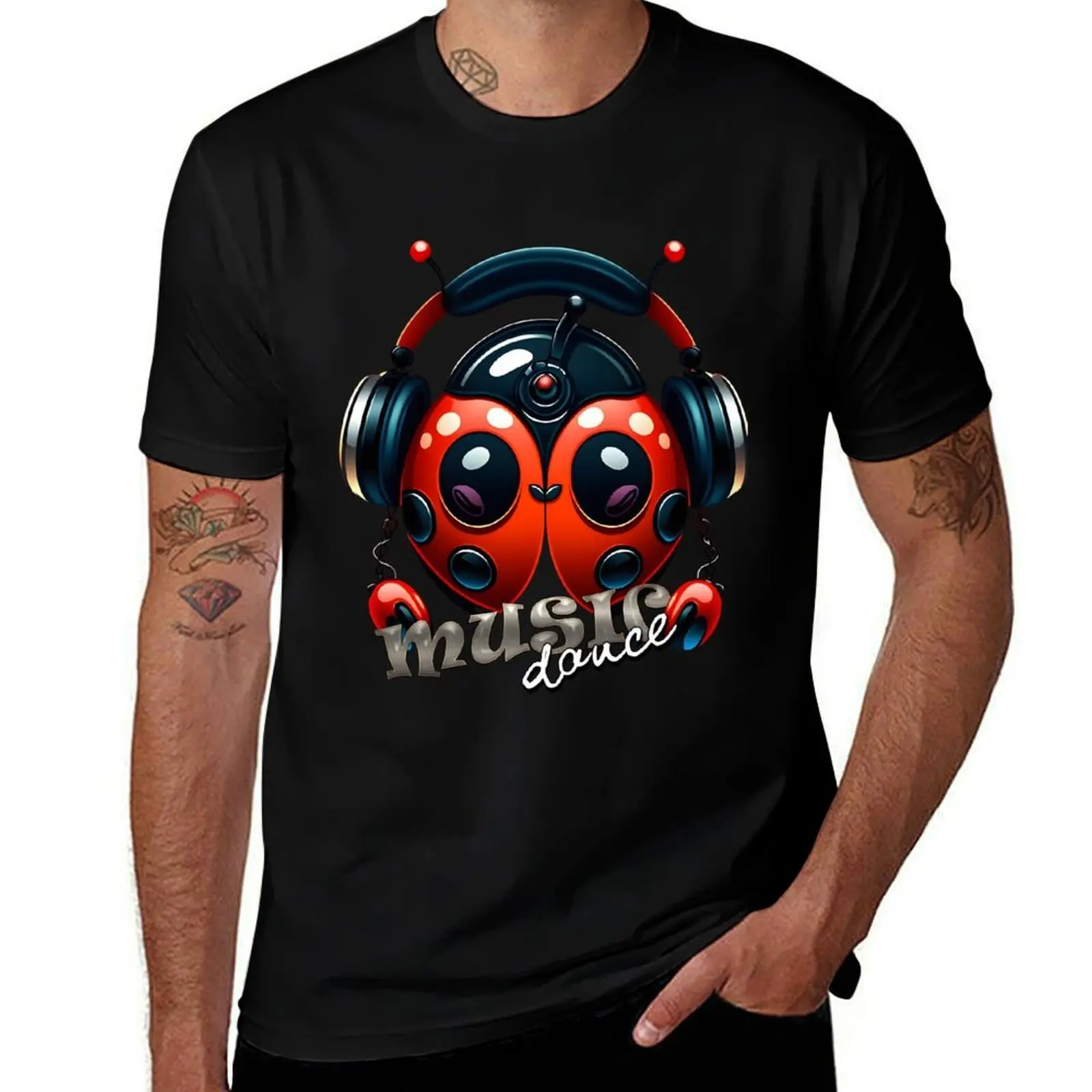 Ladybug in headphones listens to music T-Shirt summer clothes funny gifts Anime t-shirt cute tops mens tall t shirts
Ladybug in headphones listens to music T-Shirt summer clothes funny gifts Anime t-shirt cute tops mens tall t shirts