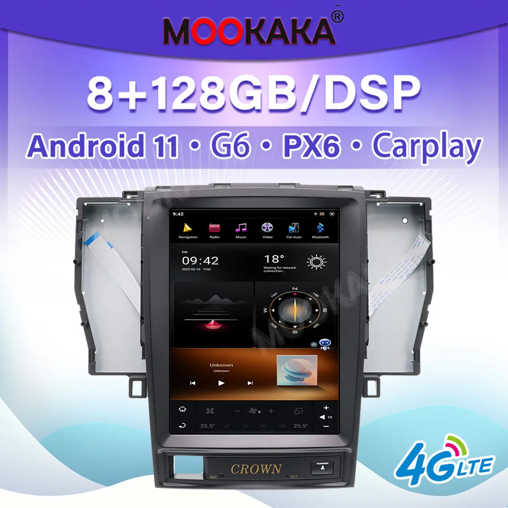4GLET For Toyota Crown 2005-2009 PX6/G6 Android 11 Car Stereo Radio Multimedia Player GPS Navigation Auto Audio Head Unit DSP
4GLET For Toyota Crown 2005-2009 PX6/G6 Android 11 Car Stereo Radio Multimedia Player GPS Navigation Auto Audio Head Unit DSP