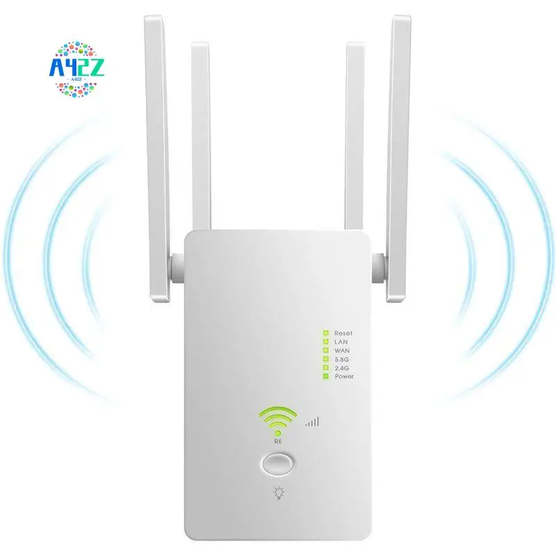 A42Z-Wifi Booster 1200M Wifi Repeater 5Ghz Wireless Router 2.4Ghz Access Point Long Signal Amplifier Range Extender EU PLUG
A42Z-Wifi Booster 1200M Wifi Repeater 5Ghz Wireless Router 2.4Ghz Access Point Long Signal Amplifier Range Extender EU PLUG