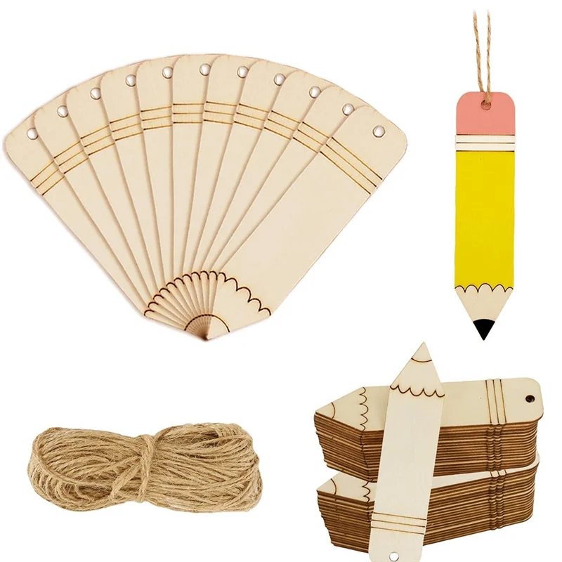 ABTO-100PCS Blank Wooden Bookmarks Crafts Lovers With Strings And Holes For Lovers And Crafts Lovers For School Office Gift
ABTO-100PCS Blank Wooden Bookmarks Crafts Lovers With Strings And Holes For Lovers And Crafts Lovers For School Office Gift