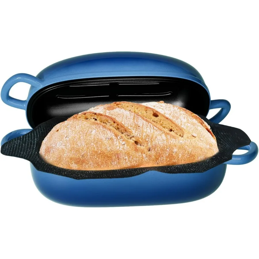 Dutch Oven for Bread Baking 2.5QT Bread Pans for Homemade Bread with Perforated NonStick Silicone Liner Cast Iron Bread Pan Dut
Dutch Oven for Bread Baking 2.5QT Bread Pans for Homemade Bread with Perforated NonStick Silicone Liner Cast Iron Bread Pan Dut