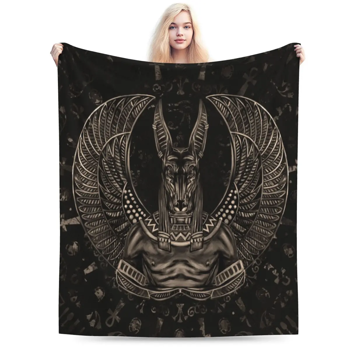 Anubis - Egyptian God Sepia 50"x40" Cute blanket Anime decor Anime Blanket for Travel Large Throw blanket
Anubis - Egyptian God Sepia 50"x40" Cute blanket Anime decor Anime Blanket for Travel Large Throw blanket