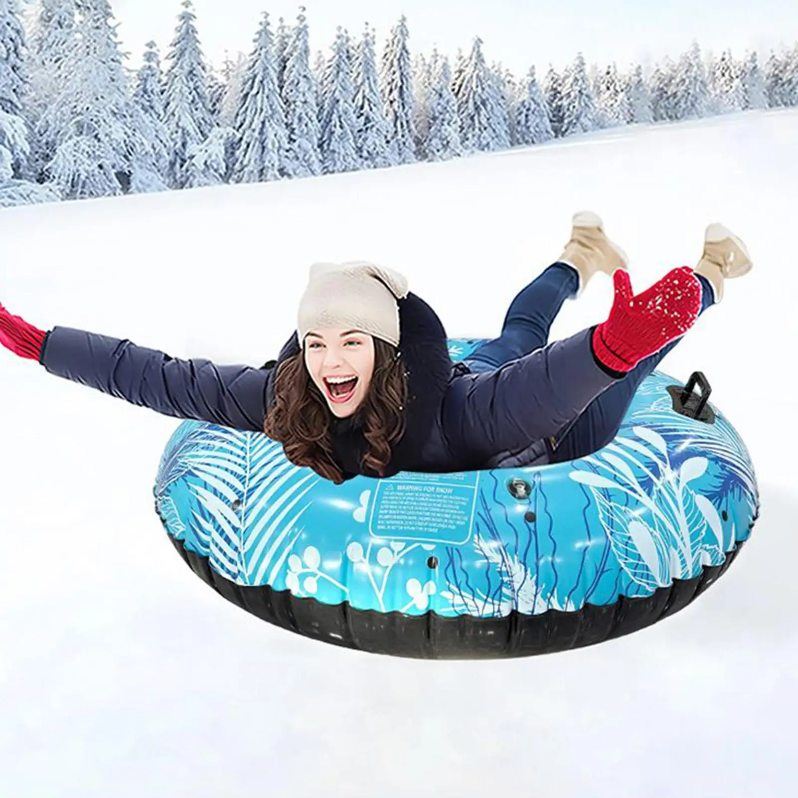 Winter Snow Tube Thickened Cold-Resistant Inflatable Children Snow Tube For Sledding For Backyard Playground Garden Skating
Winter Snow Tube Thickened Cold-Resistant Inflatable Children Snow Tube For Sledding For Backyard Playground Garden Skating