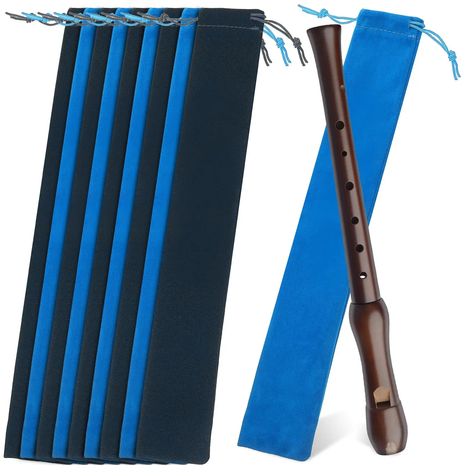 10Pcs Recorder Bag 37x6cm Black Blue Soft Suede Flute Carry Bag For Music Instruments Accessories Jewelry Gift Packaging
10Pcs Recorder Bag 37x6cm Black Blue Soft Suede Flute Carry Bag For Music Instruments Accessories Jewelry Gift Packaging