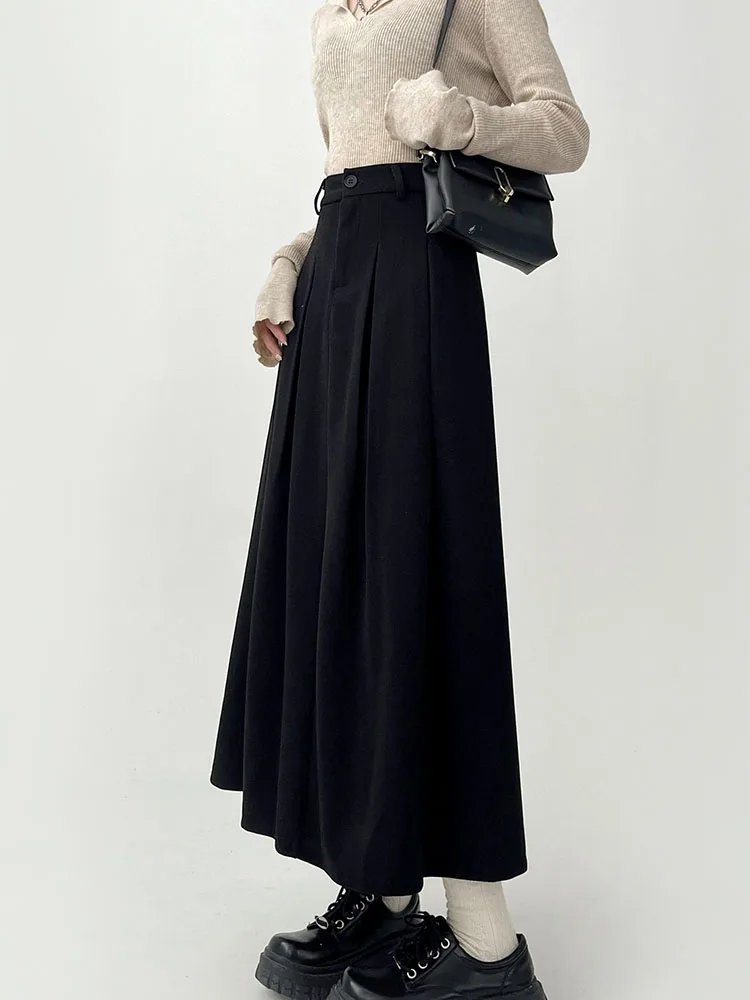 2023 Women A Line High Waist Classical Mid-Long Gothic Skirts Pleated Retro Solid Color Skirt Preppy Style Vintage Streetwear
2023 Women A Line High Waist Classical Mid-Long Gothic Skirts Pleated Retro Solid Color Skirt Preppy Style Vintage Streetwear