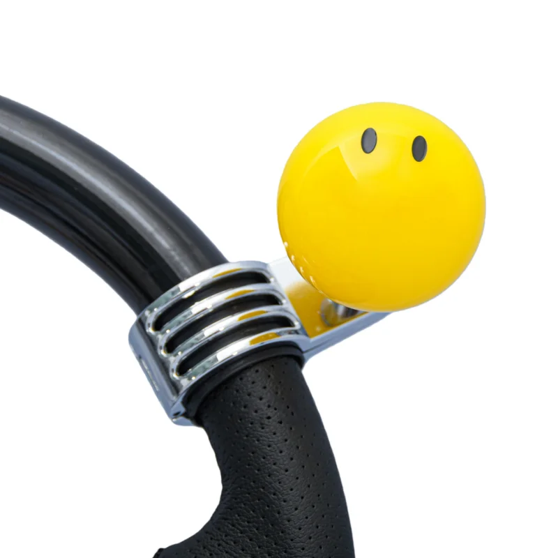 Universal Car Steering Wheel Booster Ball, Acrylic Material Black Ghost/Yellow Smile Face Style Practical And Stylish Accessory
Universal Car Steering Wheel Booster Ball, Acrylic Material Black Ghost/Yellow Smile Face Style Practical And Stylish Accessory