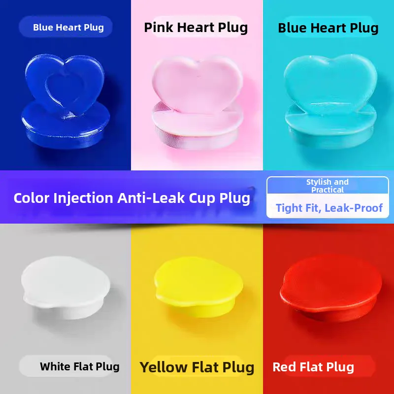 Disposable Plastic Coffee Cup Stoppers Heart-aped Blue Yellow Poer Bla White Flat Stoppers for Milk Tea And Coffee
Disposable Plastic Coffee Cup Stoppers Heart-aped Blue Yellow Poer Bla White Flat Stoppers for Milk Tea And Coffee