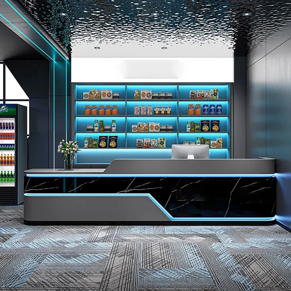 Cabinet Modern Glamour Fashion Elegant Bar Counter Nordic Simple Reception Desks Unique Luxury Mostrador Commercial Furniture
Cabinet Modern Glamour Fashion Elegant Bar Counter Nordic Simple Reception Desks Unique Luxury Mostrador Commercial Furniture