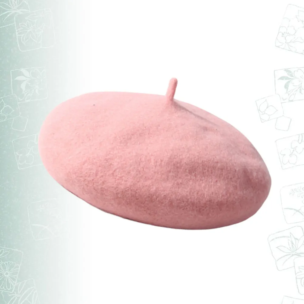 Children Beret Hat Autumn Winter Cute Color Lightweight French Style For Wool Hat For Baby Girl Kids Pink
Children Beret Hat Autumn Winter Cute Color Lightweight French Style For Wool Hat For Baby Girl Kids Pink