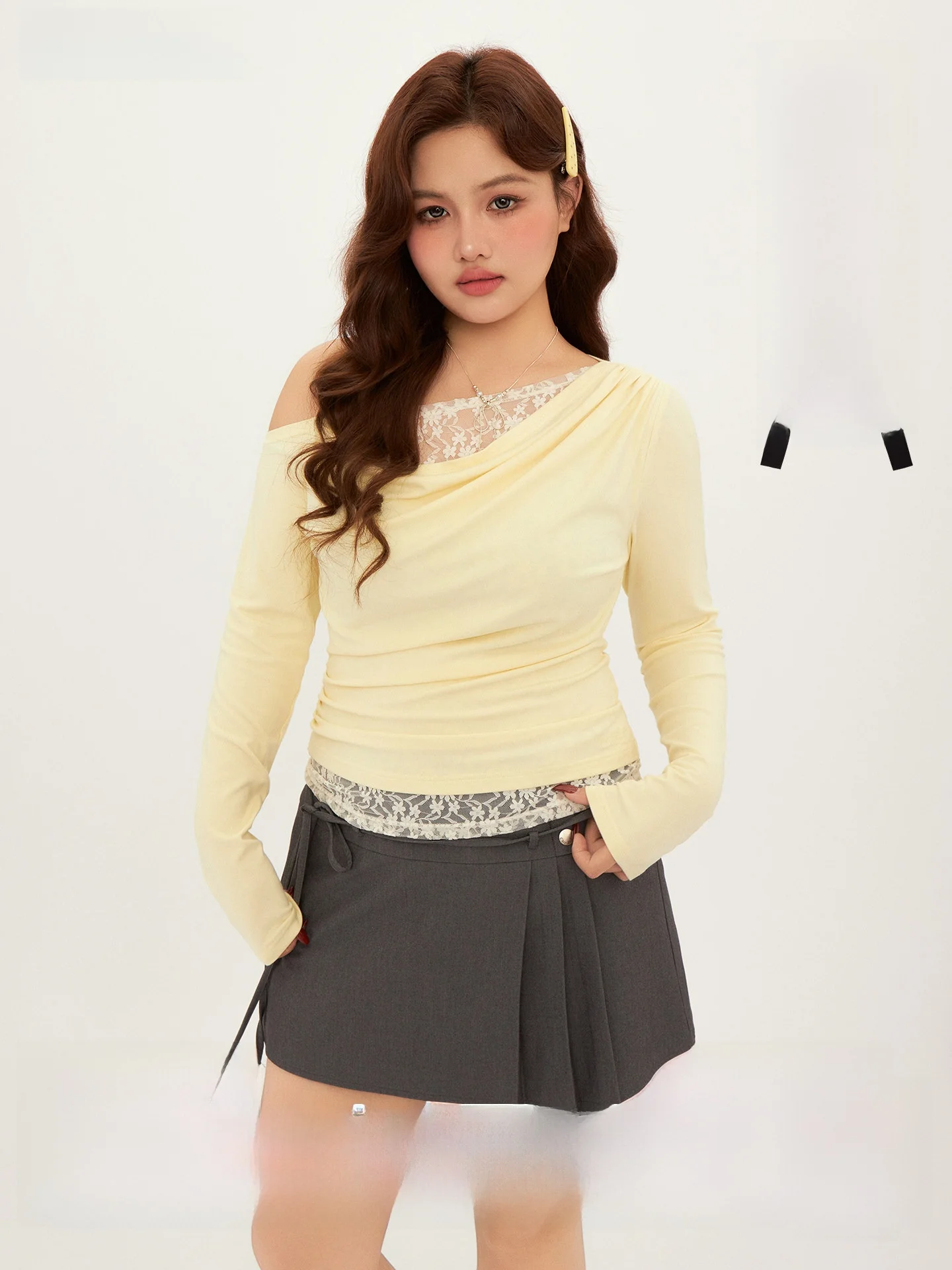 Elegant Long Sleeve Lace Patchwork T-Shirt plus Size Women's Spring Fashion Body Friendly Chic Fruit Ladies' Premium Tees
Elegant Long Sleeve Lace Patchwork T-Shirt plus Size Women's Spring Fashion Body Friendly Chic Fruit Ladies' Premium Tees