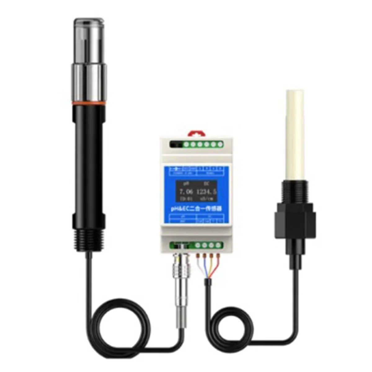 Din Rail Type PH EC Plastic Electrode Probe Detector RS485 2-In-1 Sensor Industrial Sewage Monitor(B)
Din Rail Type PH EC Plastic Electrode Probe Detector RS485 2-In-1 Sensor Industrial Sewage Monitor(B)