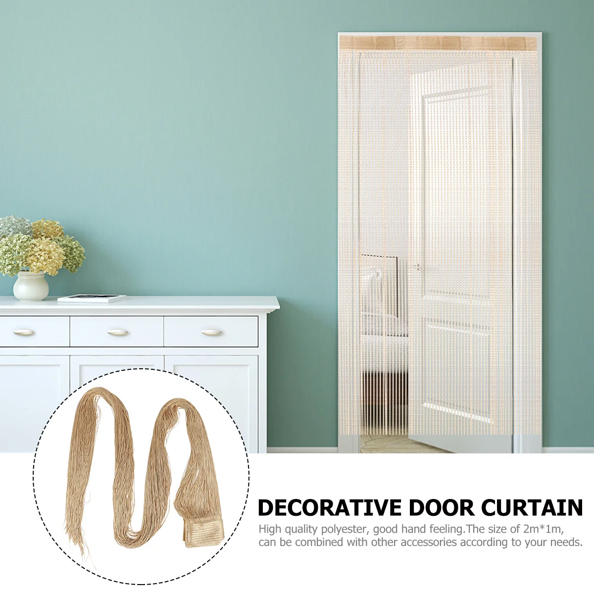 1pc Monochrome Thread Dense Door Monochrome Curtain For Home Decor Easy Clean Modern Room Divider Home Curtain
1pc Monochrome Thread Dense Door Monochrome Curtain For Home Decor Easy Clean Modern Room Divider Home Curtain