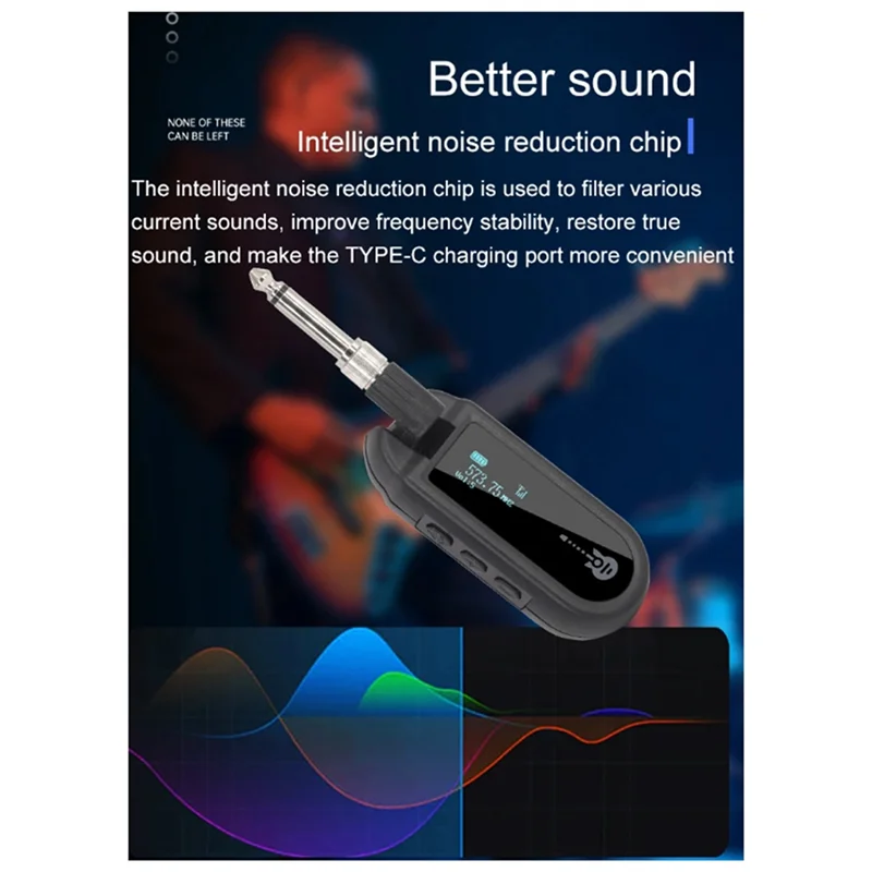 Electric Guitar Electric Blowpipe UHF Wireless Transmitter Receiver Piano For Electric Guitar Bass
Electric Guitar Electric Blowpipe UHF Wireless Transmitter Receiver Piano For Electric Guitar Bass