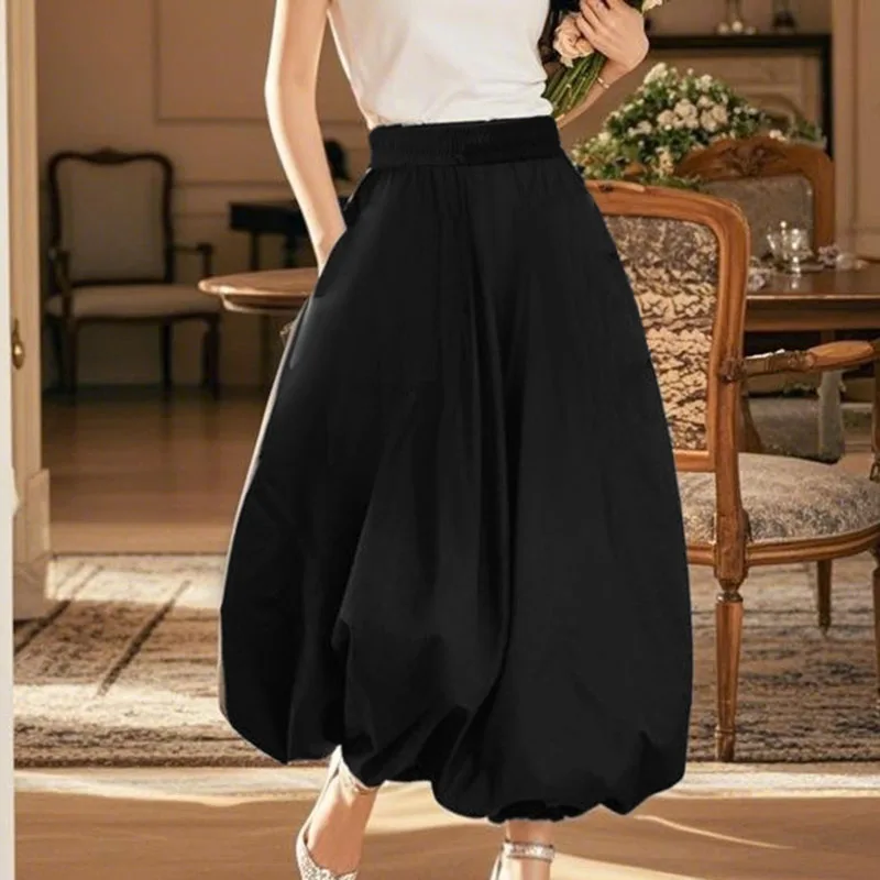2025 New Spring Summer Fashion Black White Long Skirts For Woman Korean Style Clothing Elastic High Waist A-Line Skirt Mujer
2025 New Spring Summer Fashion Black White Long Skirts For Woman Korean Style Clothing Elastic High Waist A-Line Skirt Mujer