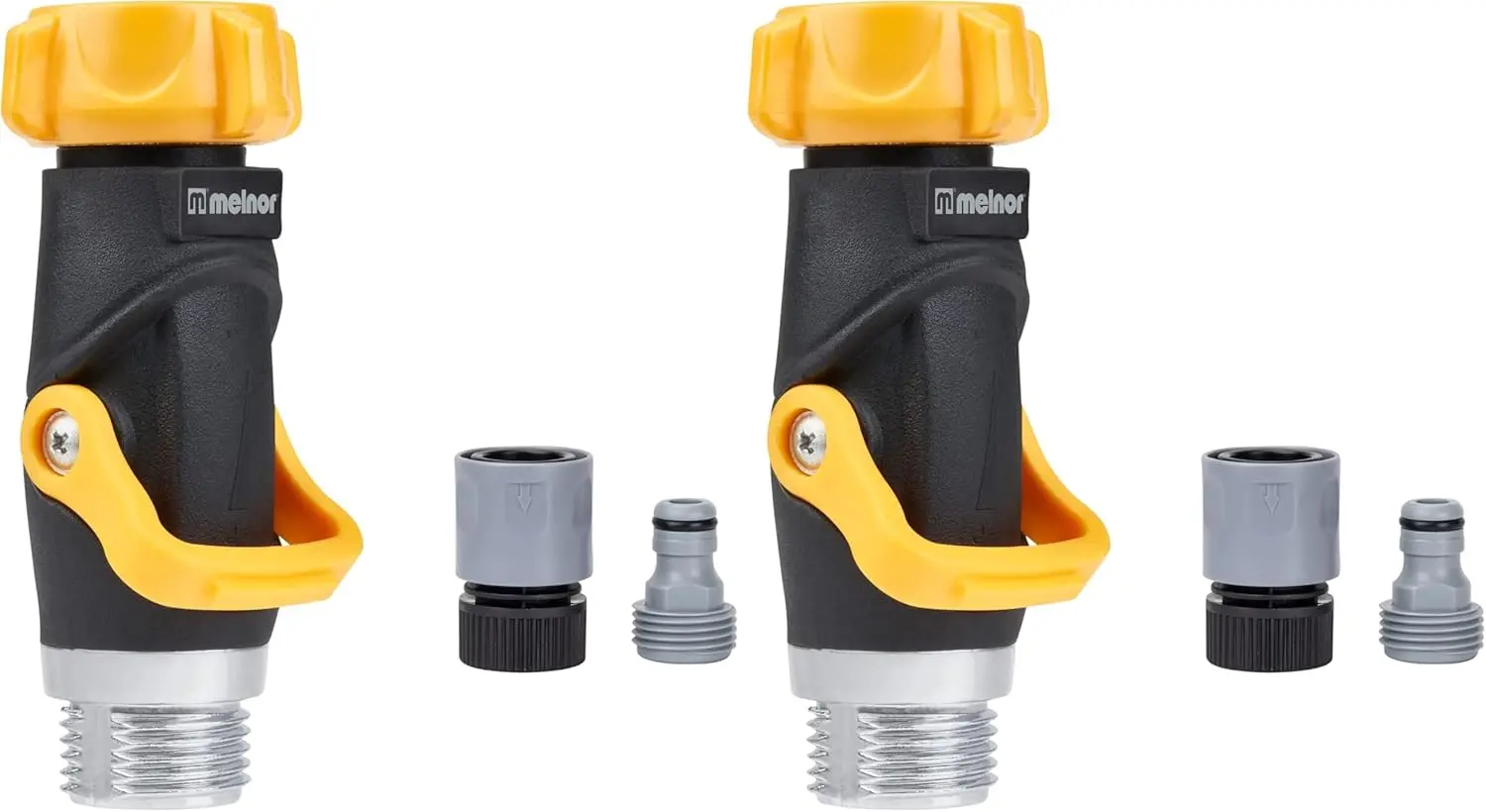 Flow Through Valve Connector Bundle, 2 Pack, Yellow/Black/Grey, Easy On/Off for Garden Hoses
Flow Through Valve Connector Bundle, 2 Pack, Yellow/Black/Grey, Easy On/Off for Garden Hoses