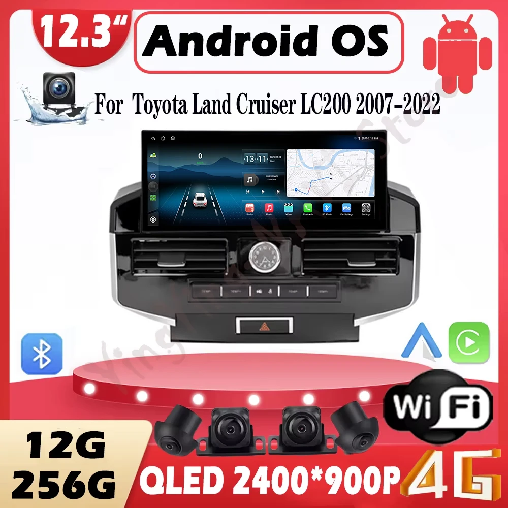Carplay для Toyota Land Cruiser LC200 2007-2022 Android 15, автомобильный радиоприемник, мультимедийный видеоплеер, Bluetooth, GPS-навигация, DSP, стерео
Carplay для Toyota Land Cruiser LC200 2007-2022 Android 15, автомобильный радиоприемник, мультимедийный видеоплеер, Bluetooth, GPS-навигация, DSP, стерео