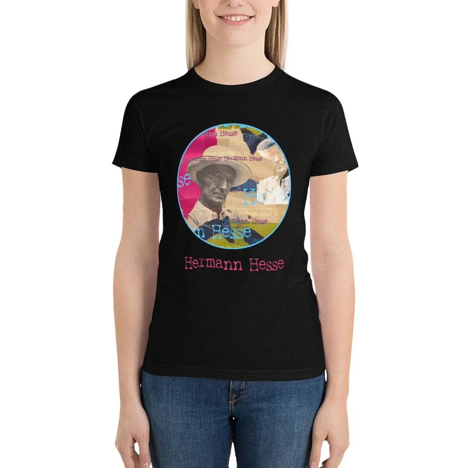 Hermann Hesse, well-known writer T-Shirt Blouse lady clothes anime clothes rock and roll t shirts for Women
Hermann Hesse, well-known writer T-Shirt Blouse lady clothes anime clothes rock and roll t shirts for Women