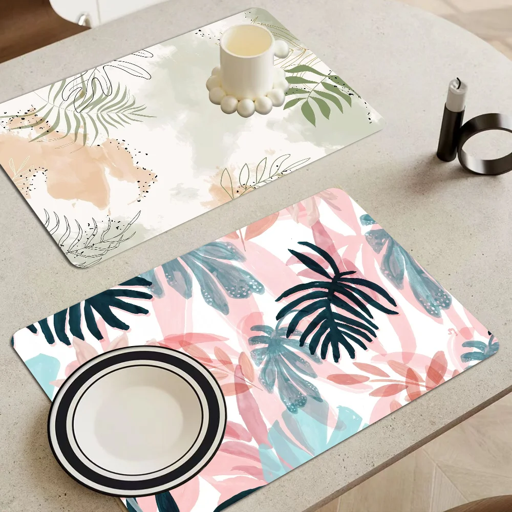 Leaf Art Kitchen Countertop Draining Mat Vintage Absorbent Mat Desktop Drying Mat Coasters Washable Tea Table Pad
Leaf Art Kitchen Countertop Draining Mat Vintage Absorbent Mat Desktop Drying Mat Coasters Washable Tea Table Pad