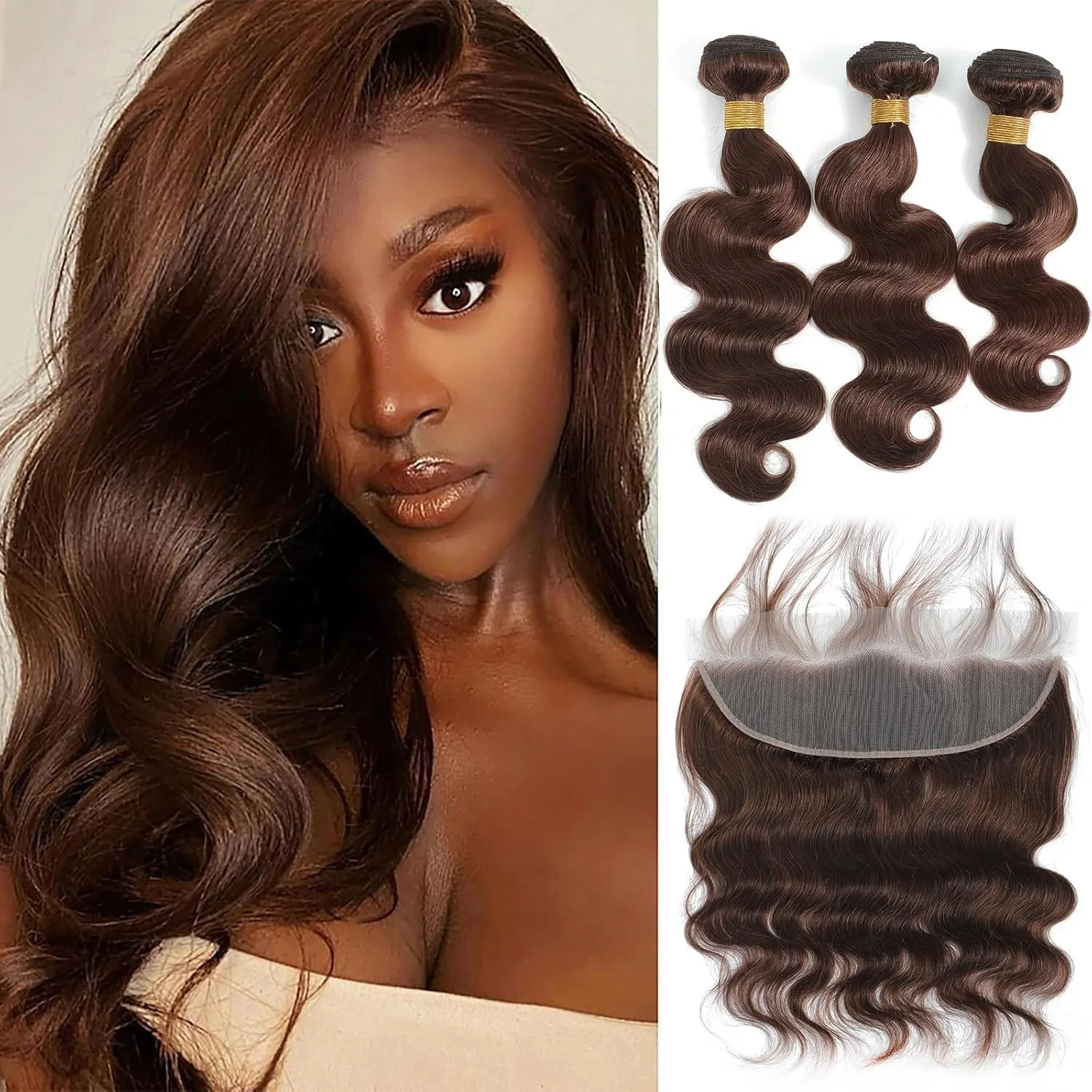 12A Body Wave Brown Bundles With 13x4 Lace Closure Brazilian Hair Bundles With 13x4 Closure 100% Human Hair For Black Woman
12A Body Wave Brown Bundles With 13x4 Lace Closure Brazilian Hair Bundles With 13x4 Closure 100% Human Hair For Black Woman