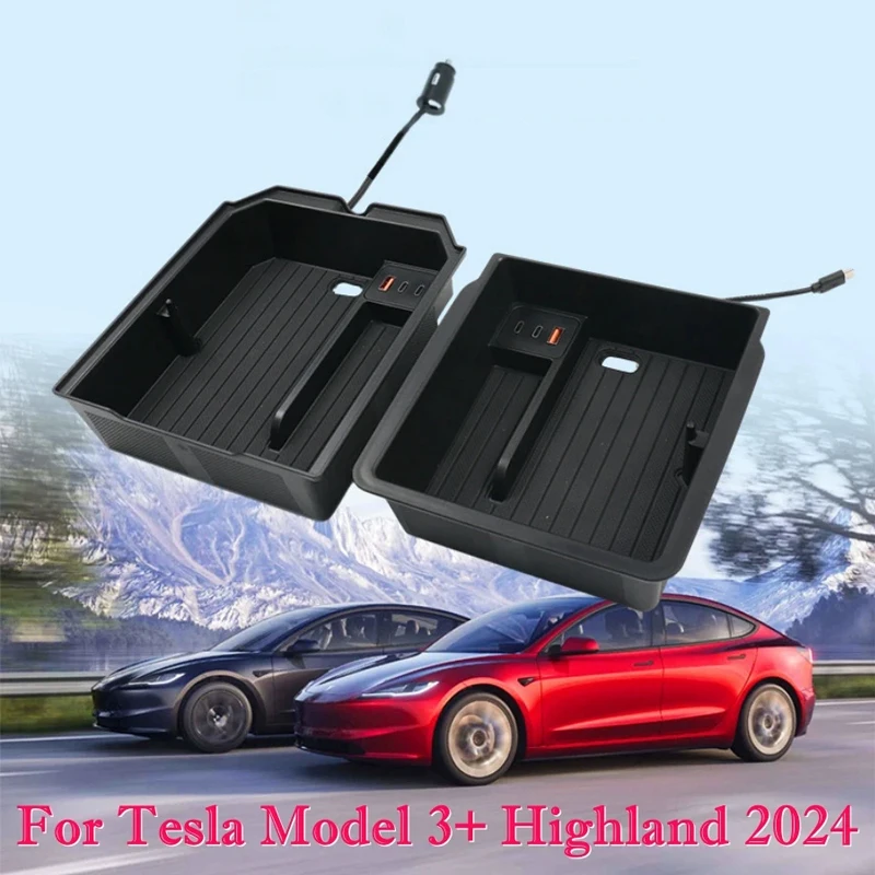Органайзер для центральной консоли Tesla Model 3 + Highland 2024 с USB-зарядкой
Органайзер для центральной консоли Tesla Model 3 + Highland 2024 с USB-зарядкой