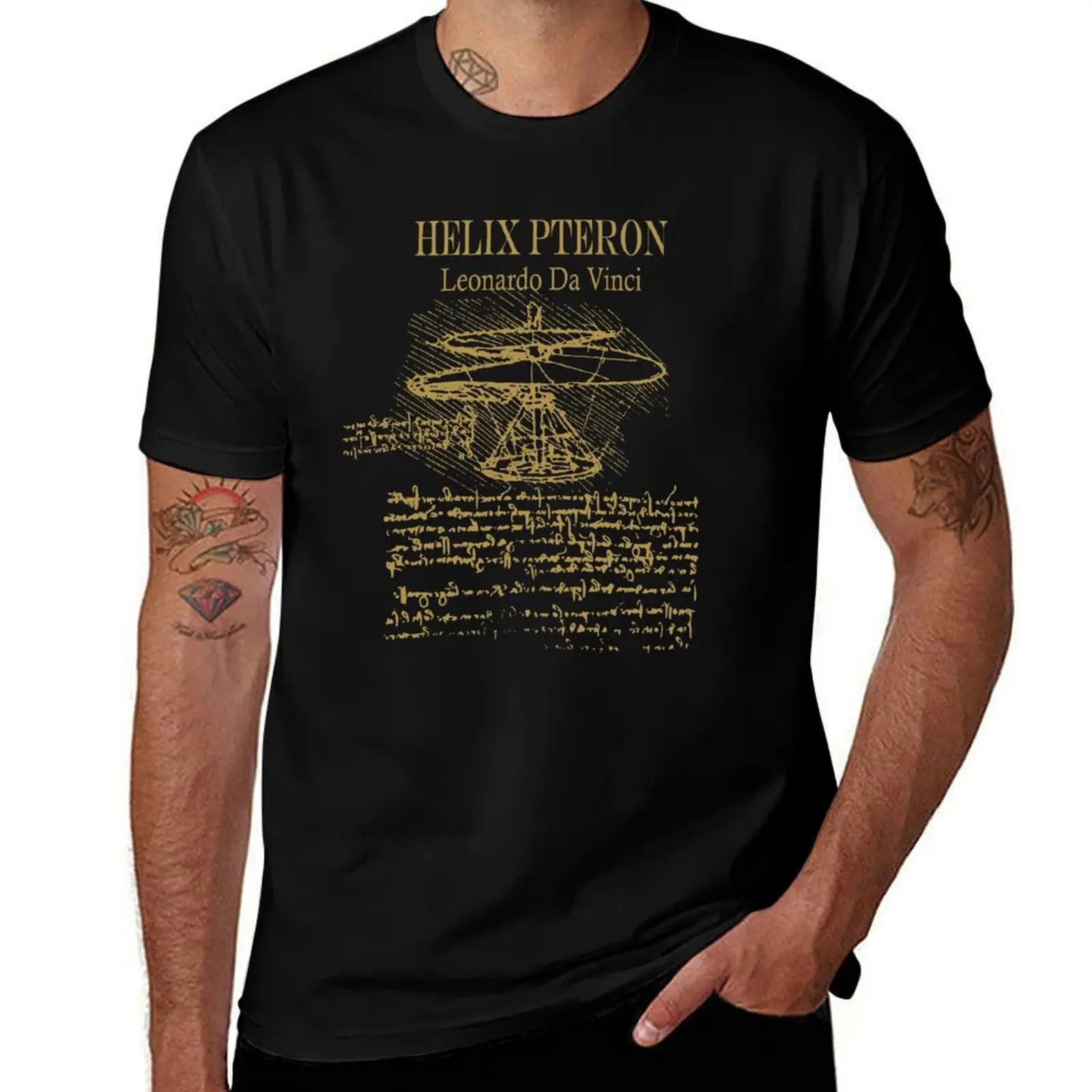 Leonardo da Vinci - Helix Pteron - Propeller - Helicopter T-Shirt g man t shirts for men man t shirt summer T-Shirt
Leonardo da Vinci - Helix Pteron - Propeller - Helicopter T-Shirt g man t shirts for men man t shirt summer T-Shirt